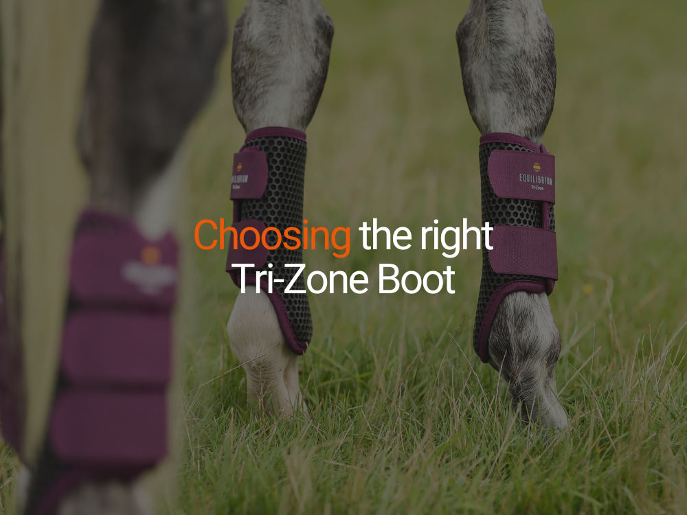 Choosing the right Tri-Zone Boot for Your Horse.