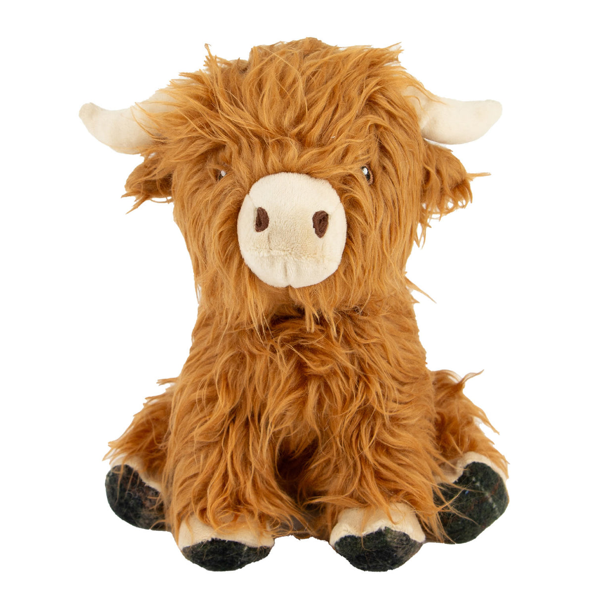 Ancol Heritage Fergus Highland Cow Dog Toy - 23 Cm