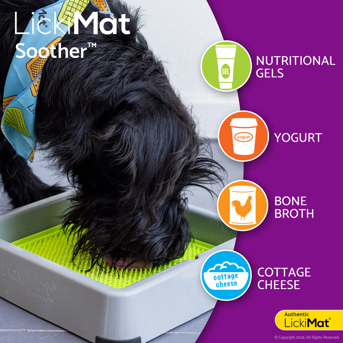 LickiMat Classic Soother Dog Lick Mat